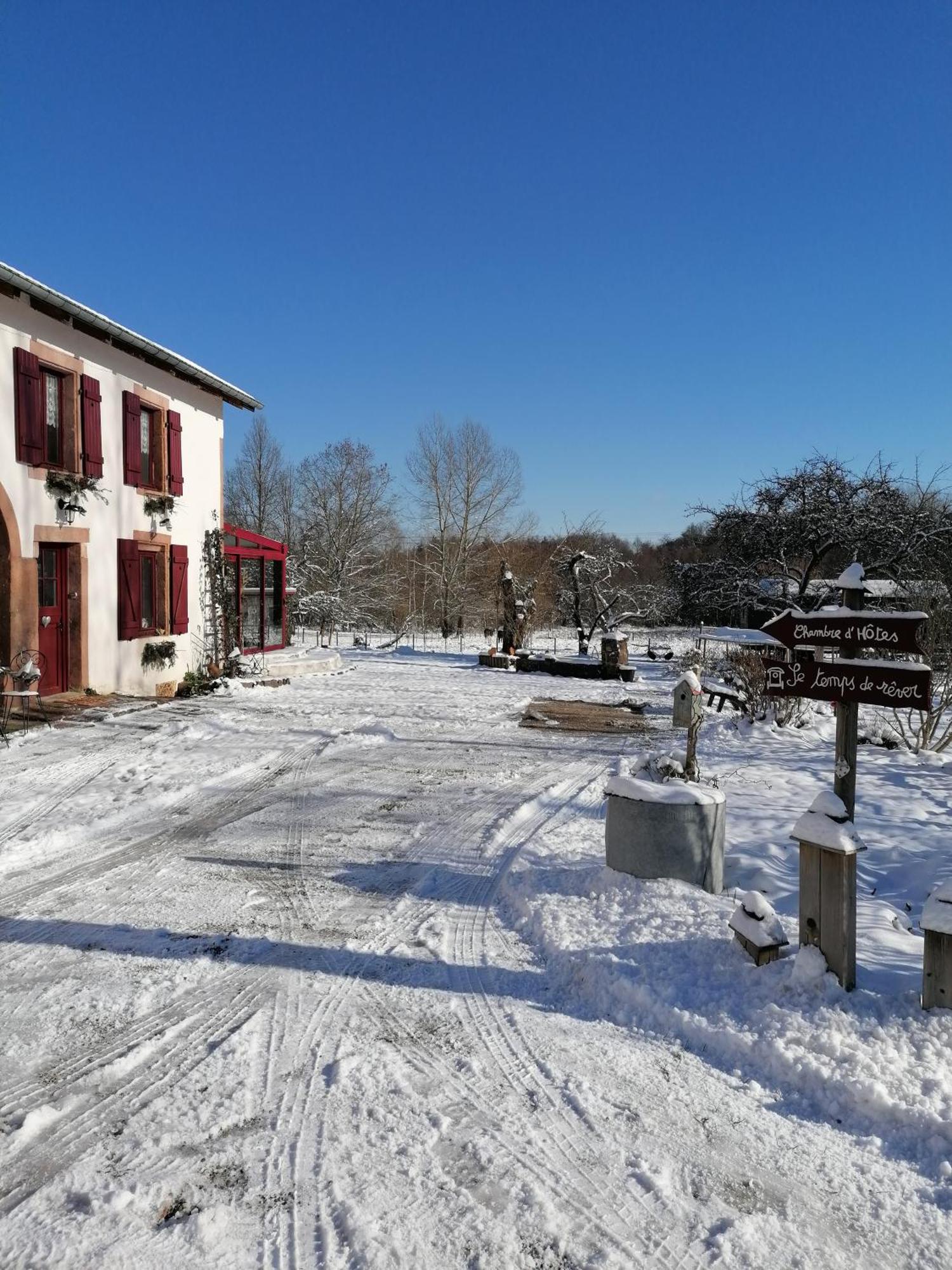 Roulotte Le Temps De Rever Bed and Breakfast Saint-Michel-sur-Meurthe Eksteriør billede